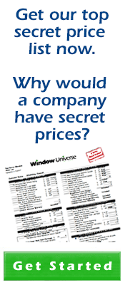 Top secret window price list.   